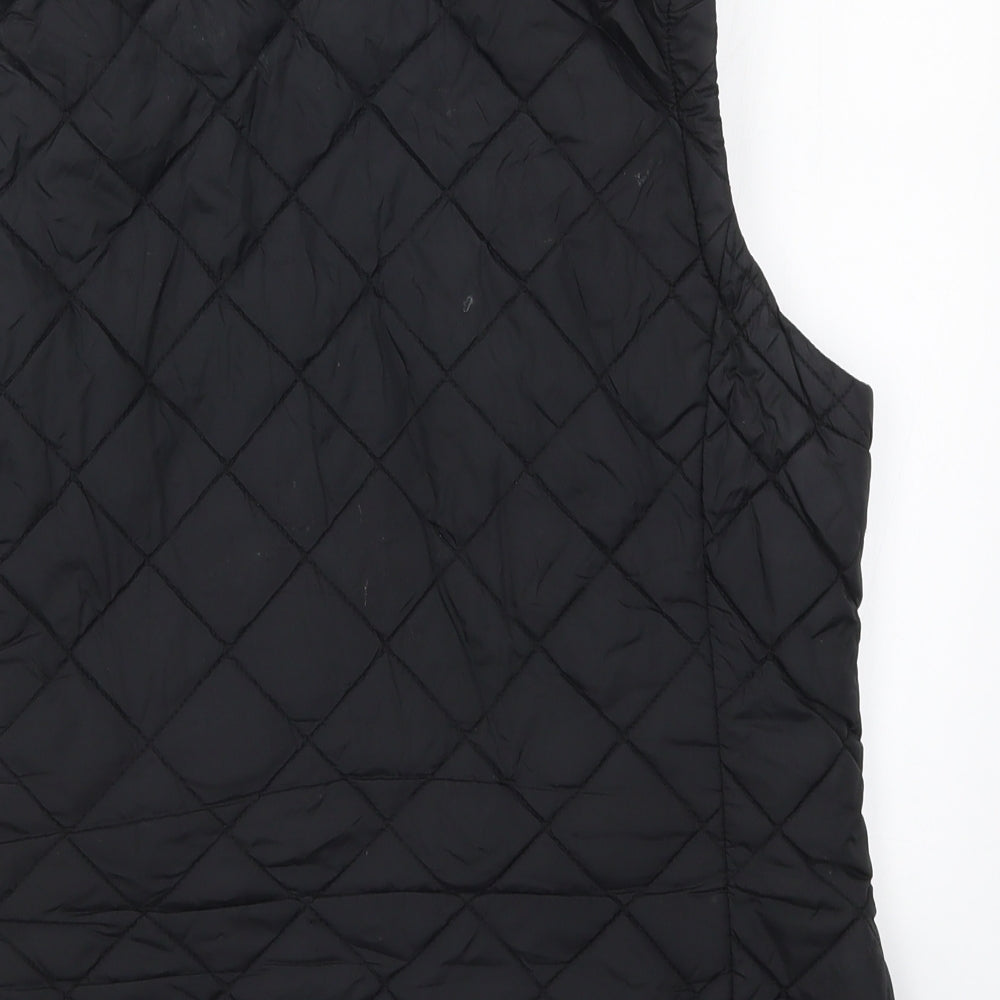 Joules Womens Black   Gilet Coat Size 16