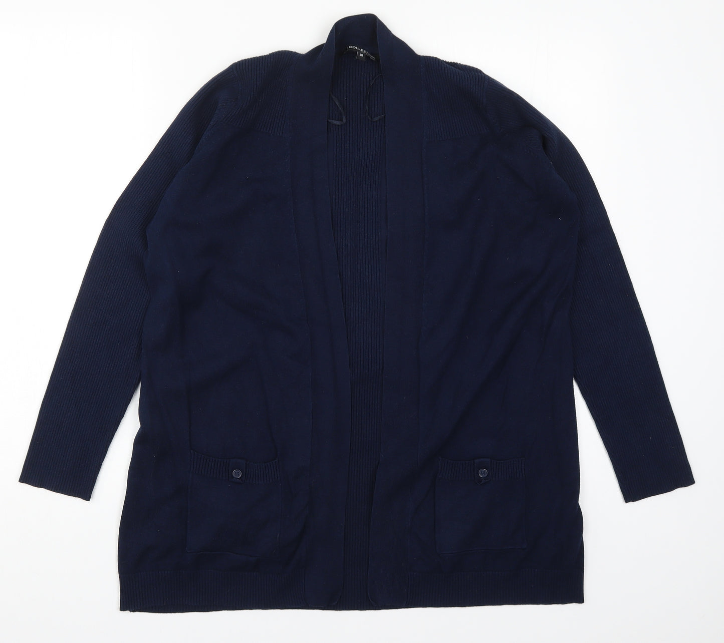 Joules Womens Blue  Knit Cardigan Jumper Size 18