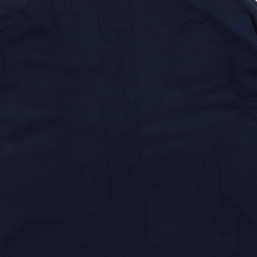 Joules Womens Blue  Knit Cardigan Jumper Size 18