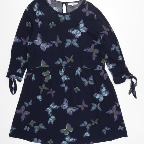 NEXT Womens Blue   Skater Dress  Size 14  - Butterflies