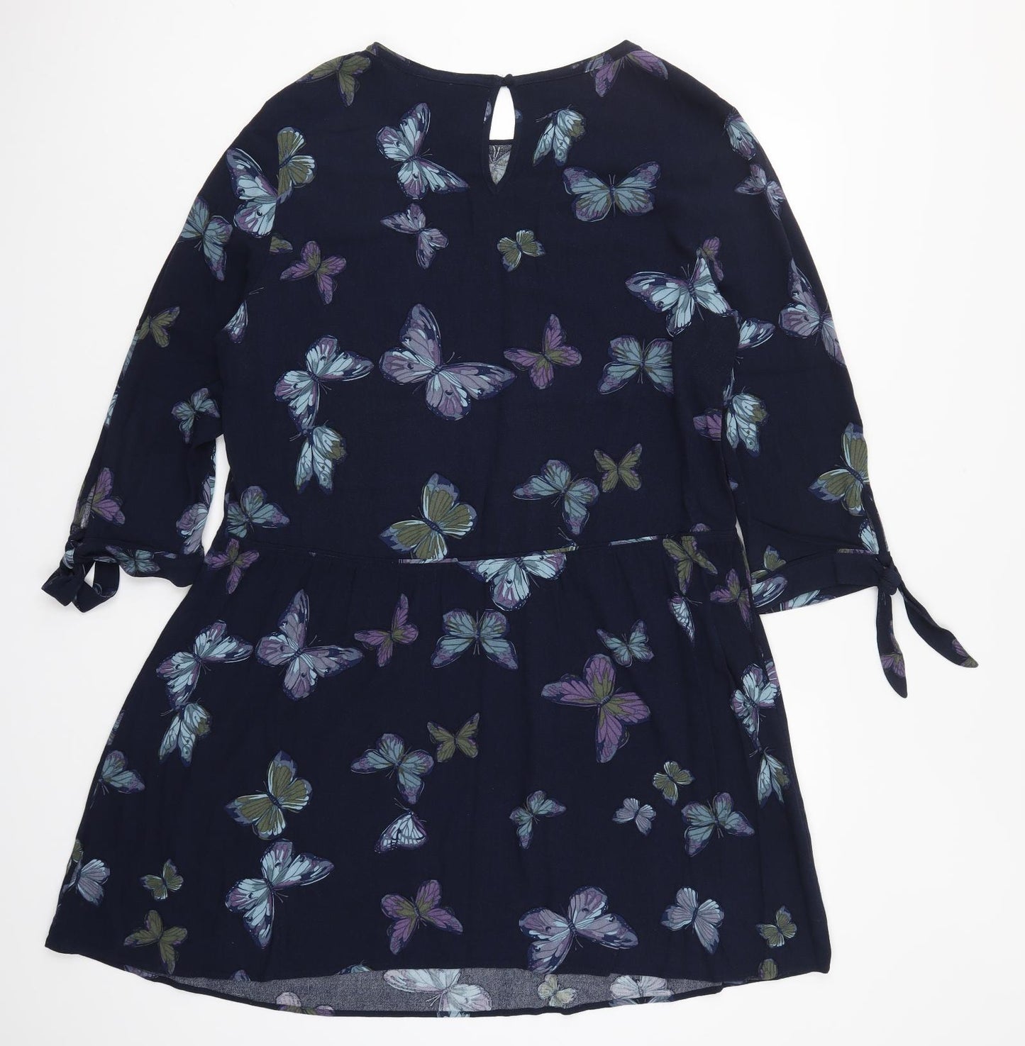 NEXT Womens Blue   Skater Dress  Size 14  - Butterflies
