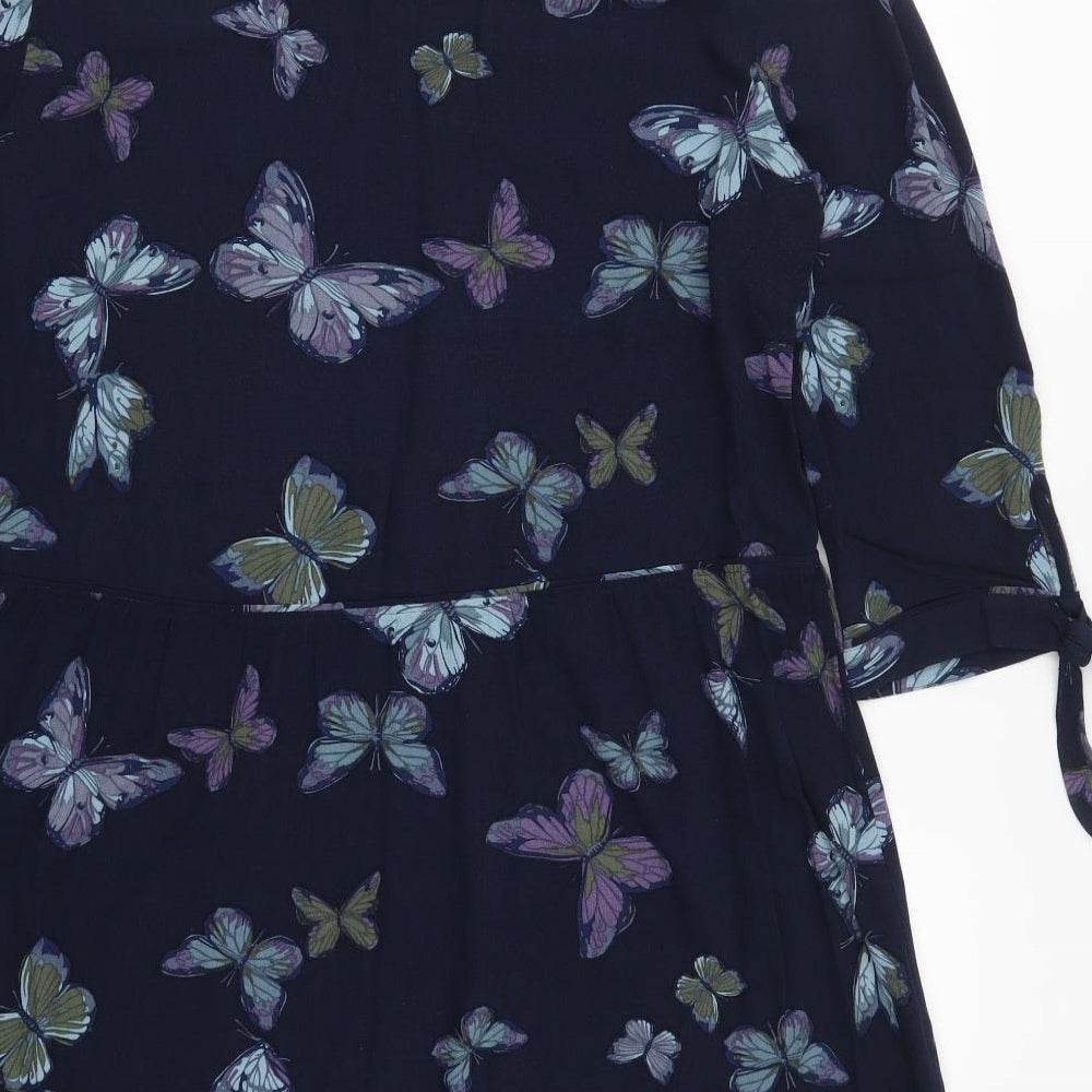 NEXT Womens Blue   Skater Dress  Size 14  - Butterflies