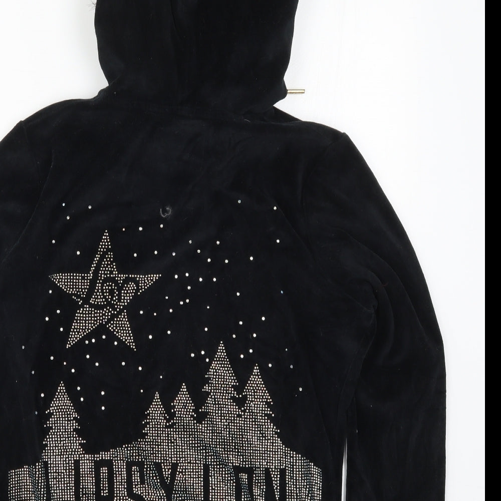Lipsy Womens Black   Full Zip Hoodie Size 12