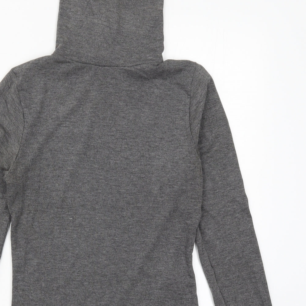 I SAW IT FIRST Womens Grey   Bodysuit One-Piece Size 12