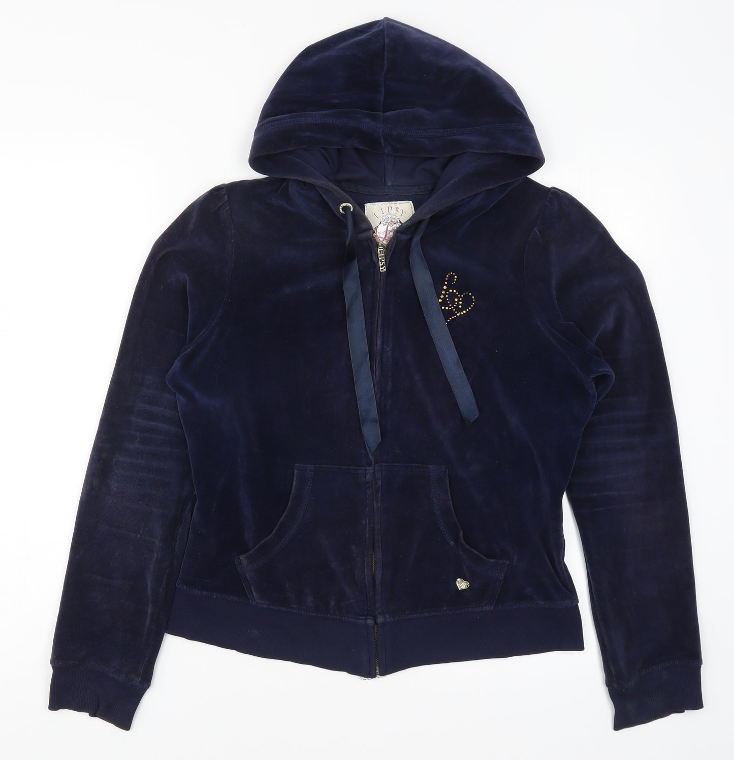 Lipsy Womens Blue   Full Zip Hoodie Size 12