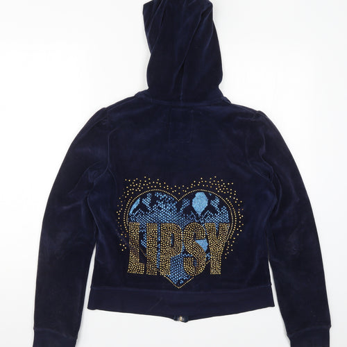 Lipsy Womens Blue   Full Zip Hoodie Size 12
