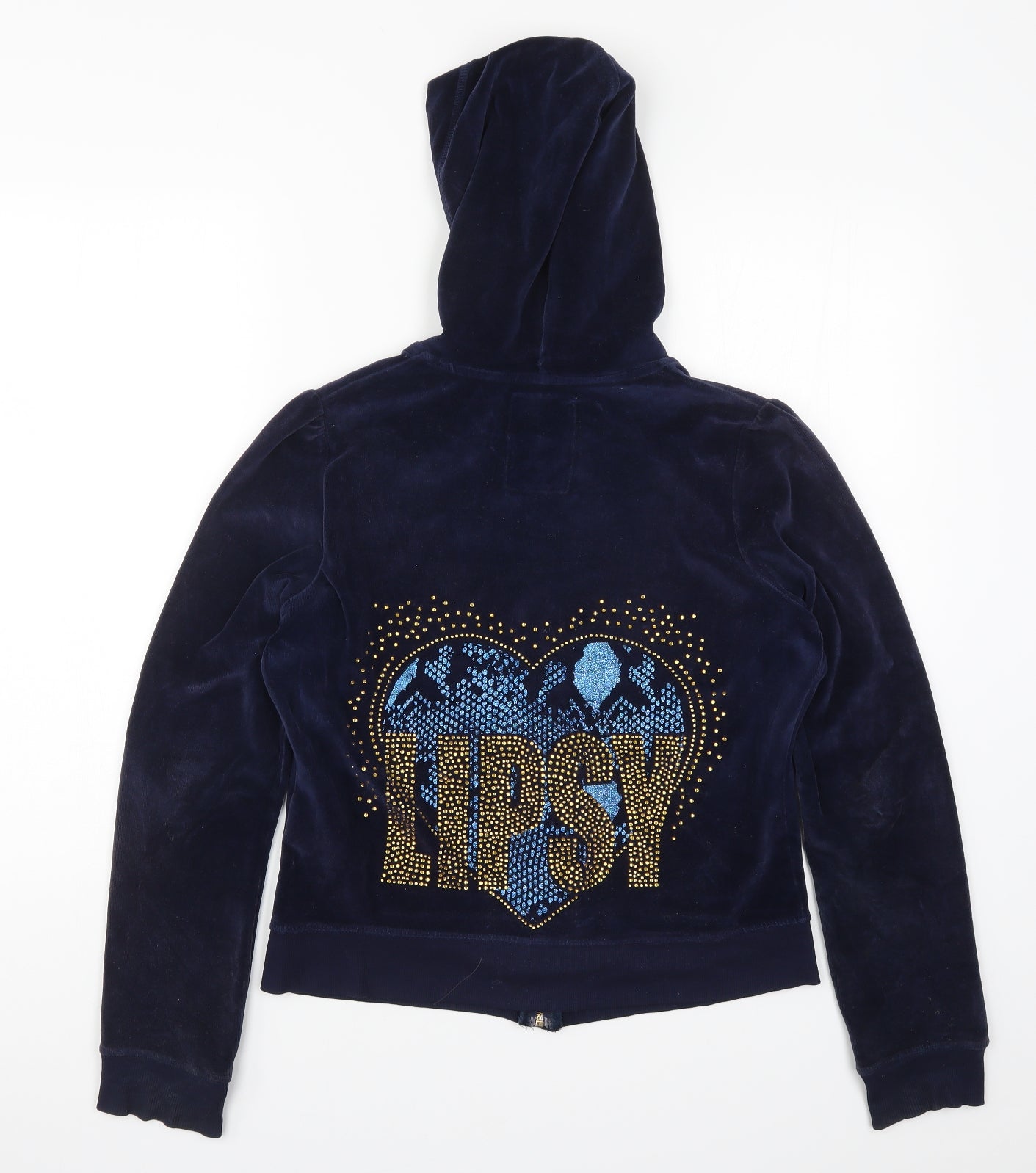 Lipsy Womens Blue   Full Zip Hoodie Size 12