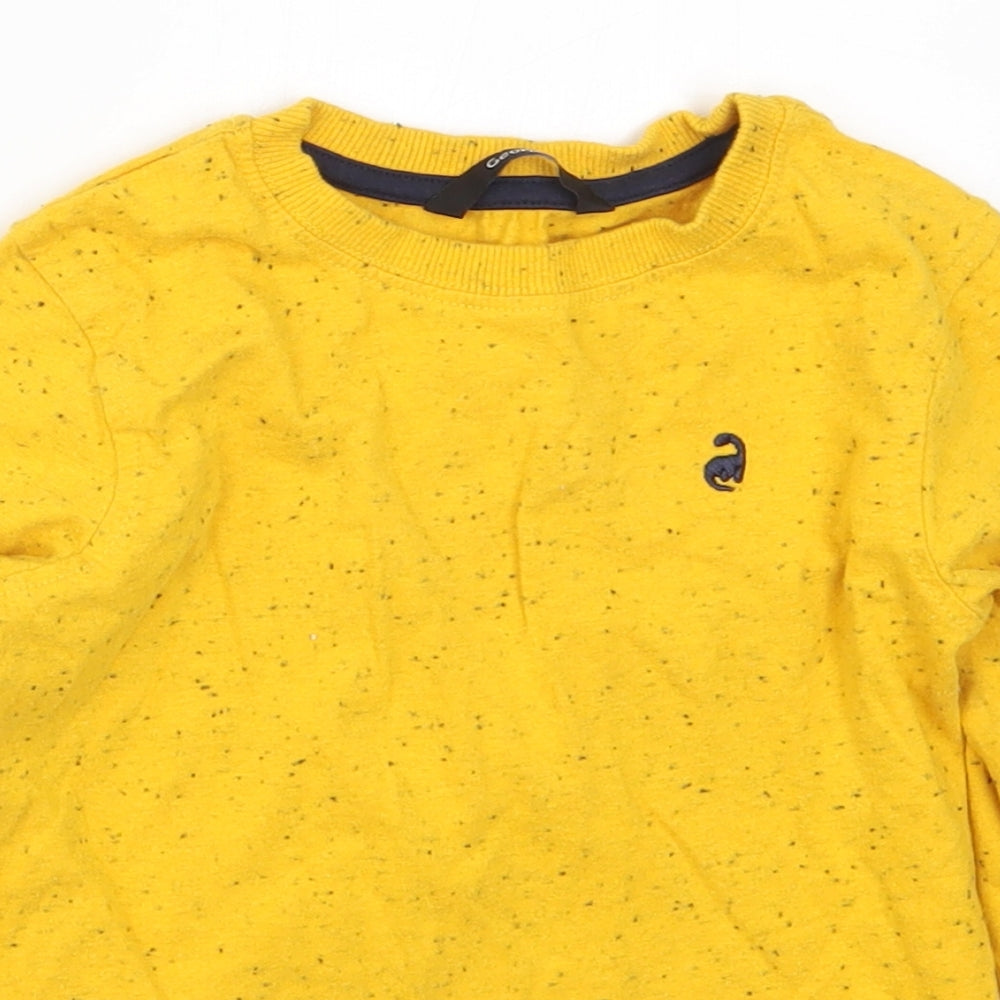 George Boys Yellow   Basic T-Shirt Size 4-5 Years