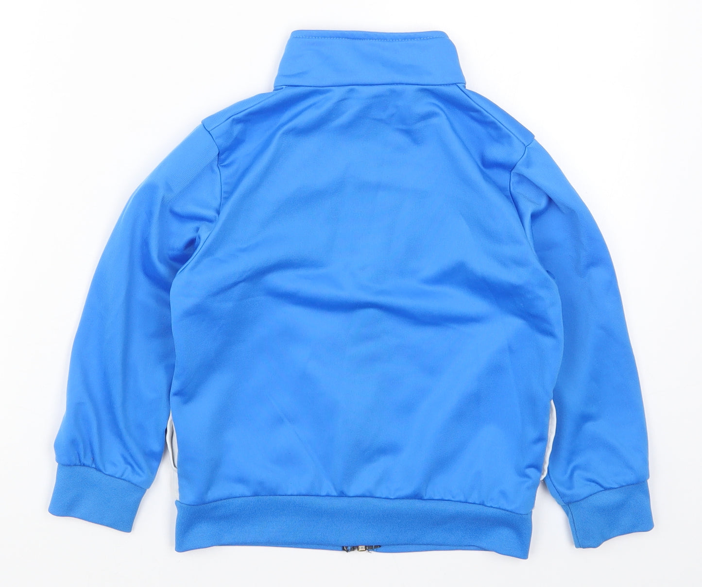 DOMYOS Boys Blue Colourblock  Full Zip Sweatshirt Size 5 Years