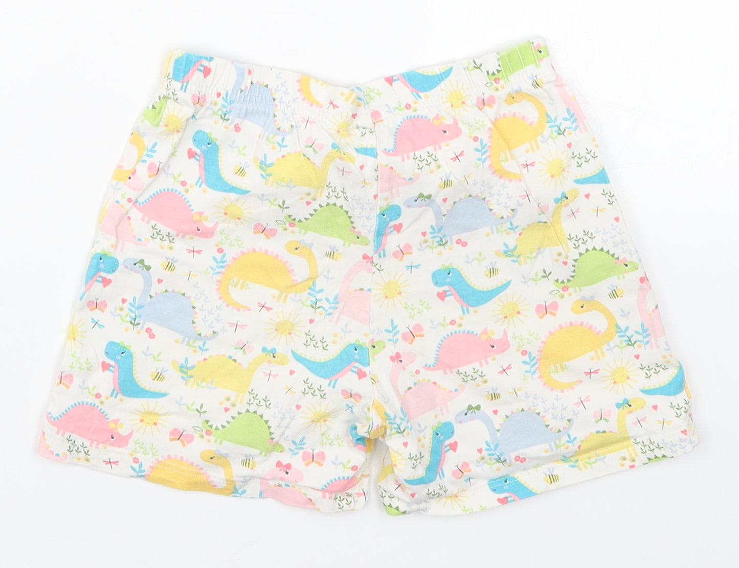 George Girls Multicoloured   Sweat Shorts Size 4-5 Years - Dinosaur Pyjamas