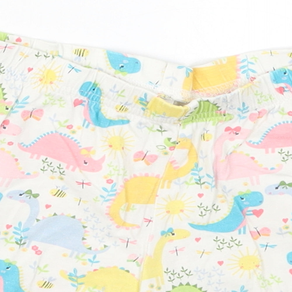 George Girls Multicoloured   Sweat Shorts Size 4-5 Years - Dinosaur Pyjamas