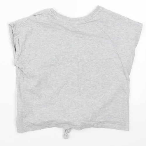 Marks and Spencer Girls Grey   Basic T-Shirt Size 7-8 Years  - Day Dreamer