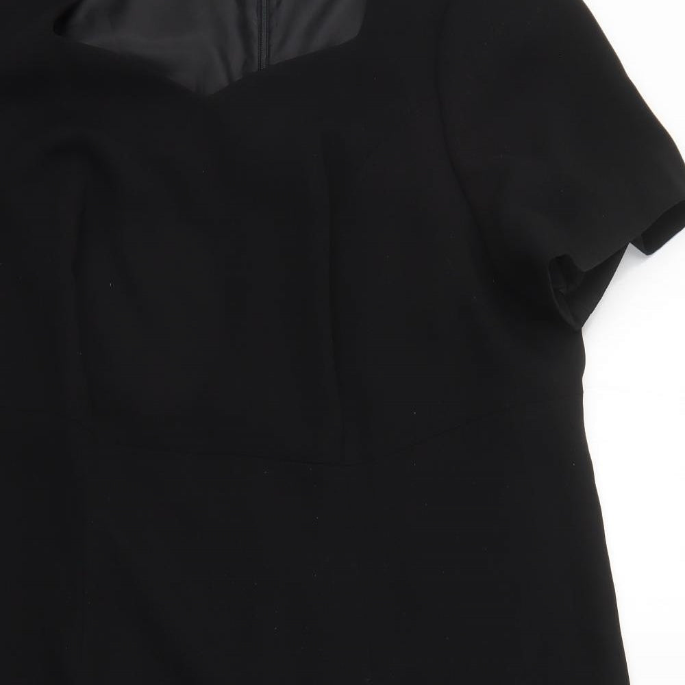 Ann Harvey Womens Black   Pencil Dress  Size 22