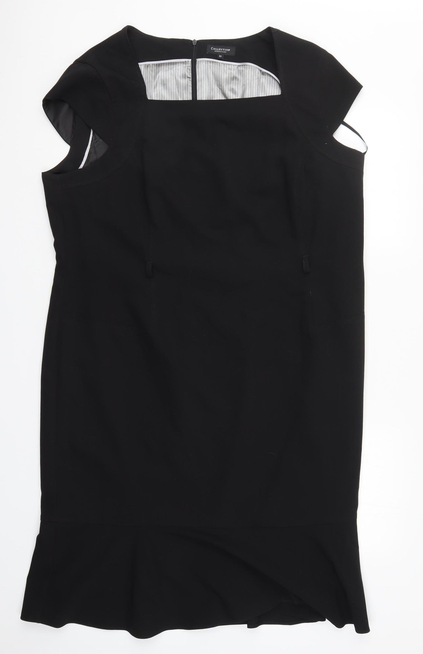 Debenhams Womens Black   Pencil Dress  Size 22
