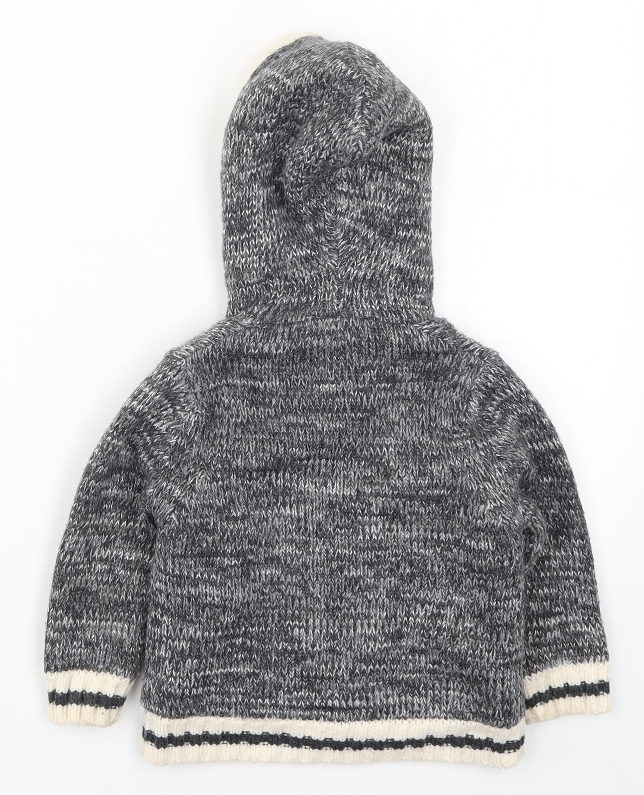 Mayoral Boys Grey  Knit Full Zip Jumper Size 2 Years