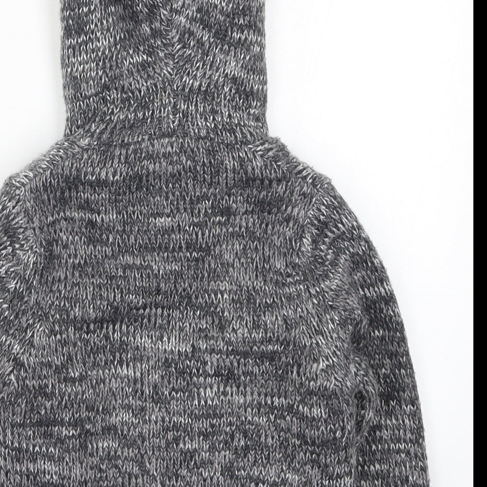 Mayoral Boys Grey  Knit Full Zip Jumper Size 2 Years