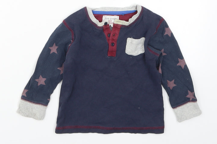 NEXT Boys Blue Solid  Cami Pyjama Top Size 18-24 Months  - Stars