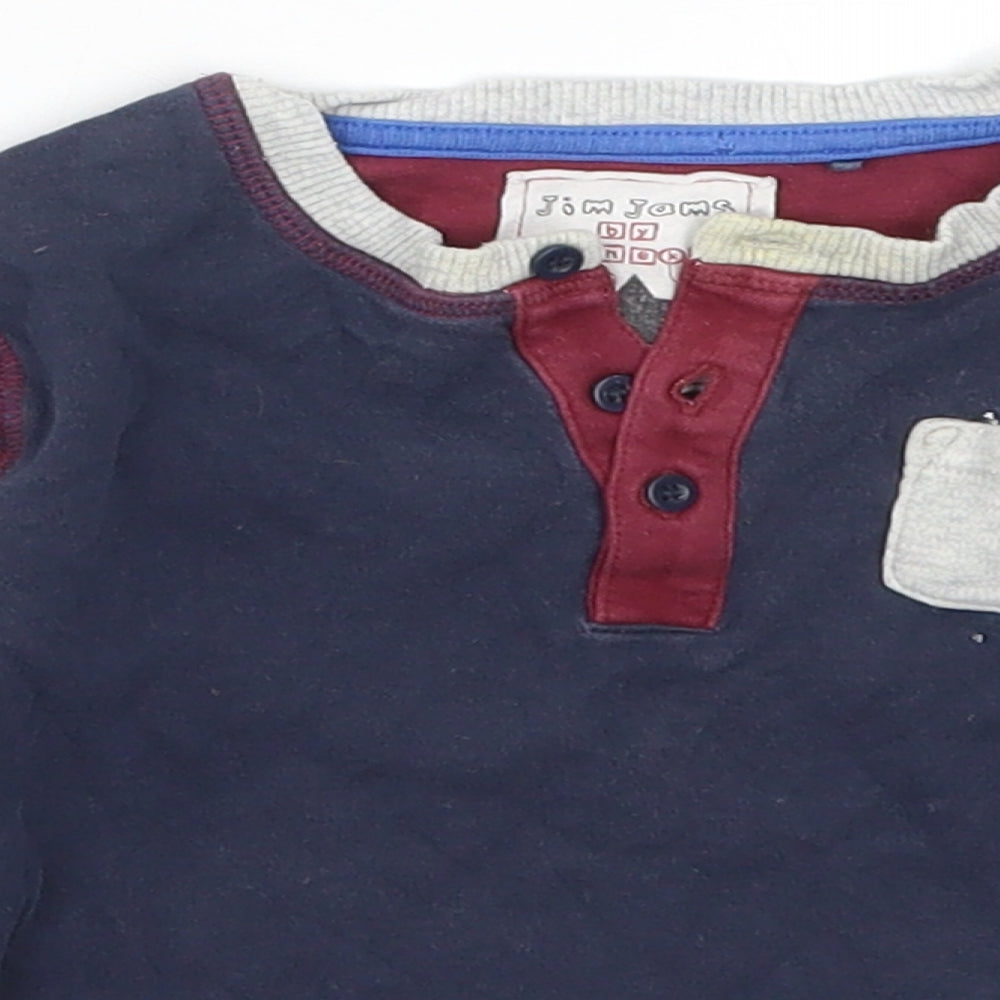 NEXT Boys Blue Solid  Cami Pyjama Top Size 18-24 Months  - Stars