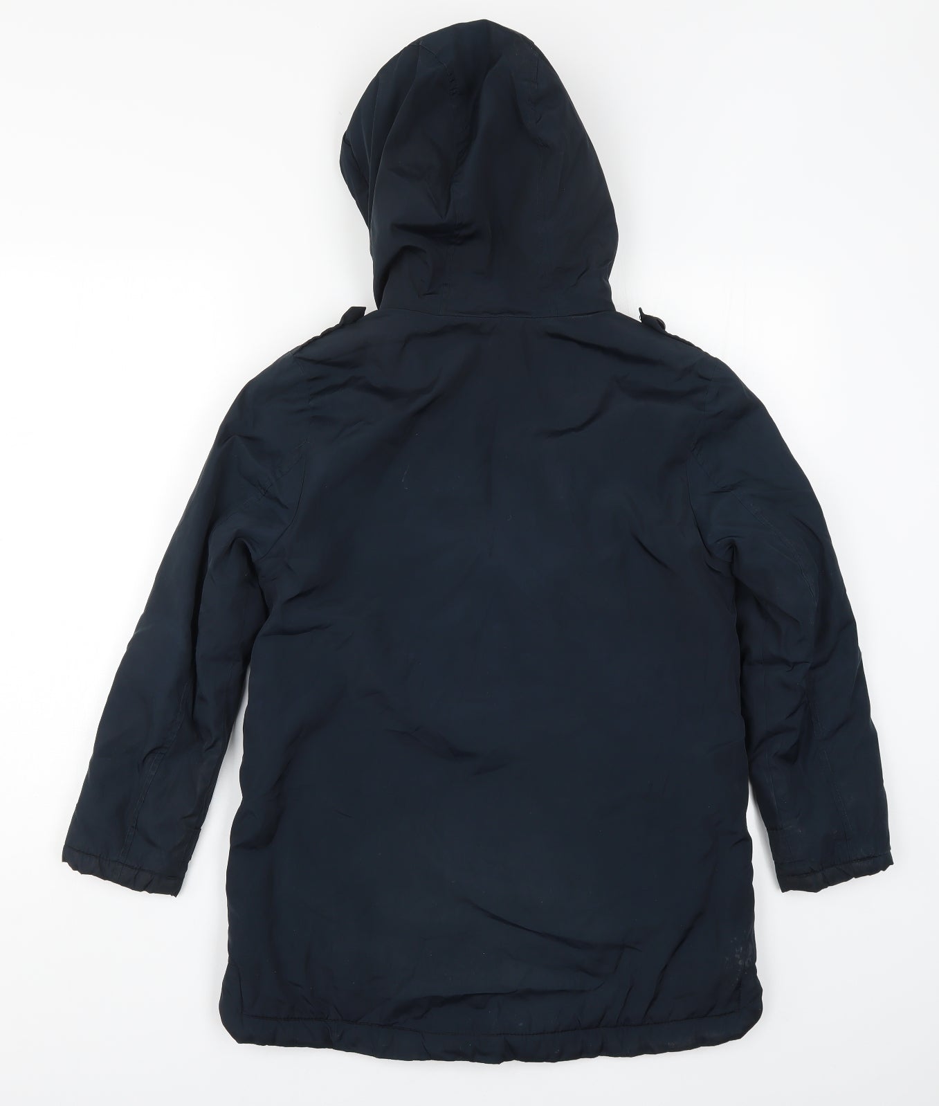 Zara Girls Blue   Basic Coat Coat Size 11-12 Years