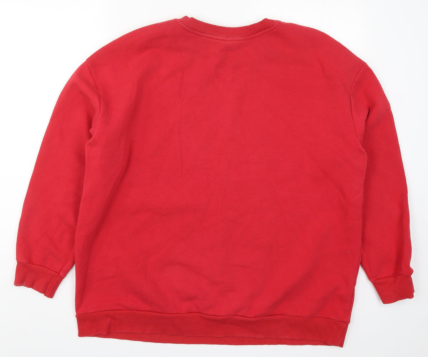 George Womens Red   Pullover Sweatshirt Size 20  - Merry Christmas Mickey and Minnie