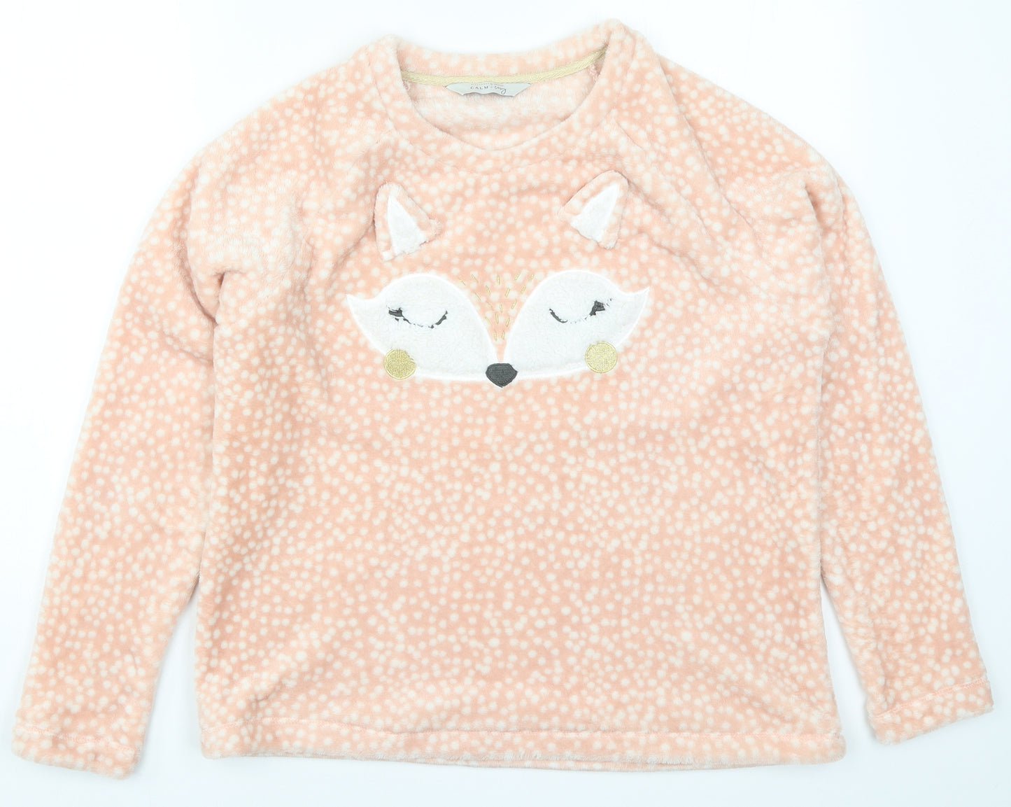 George Womens Pink Polka Dot  Top Pyjama Top Size 8  - Fox
