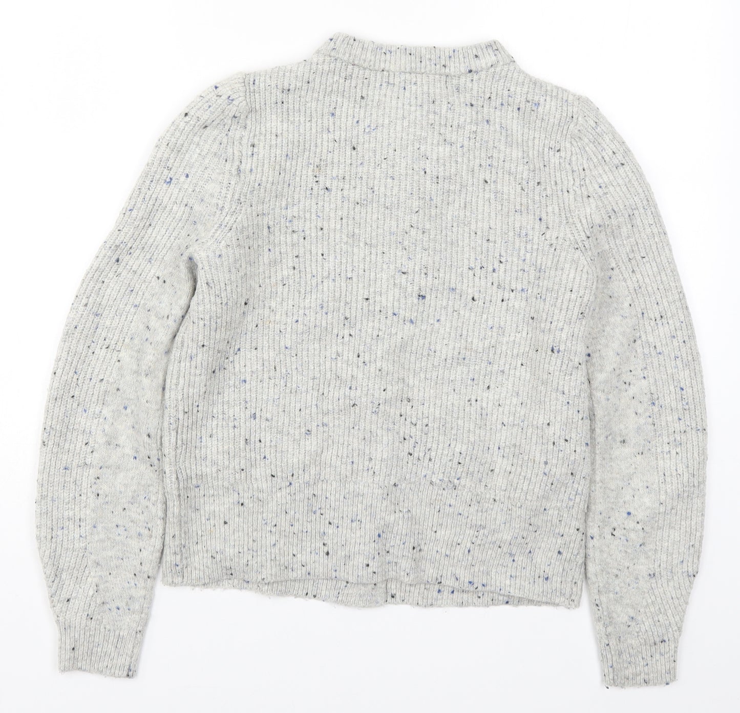 Marks and Spencer Womens Grey  Knit Cardigan Jumper Size 10