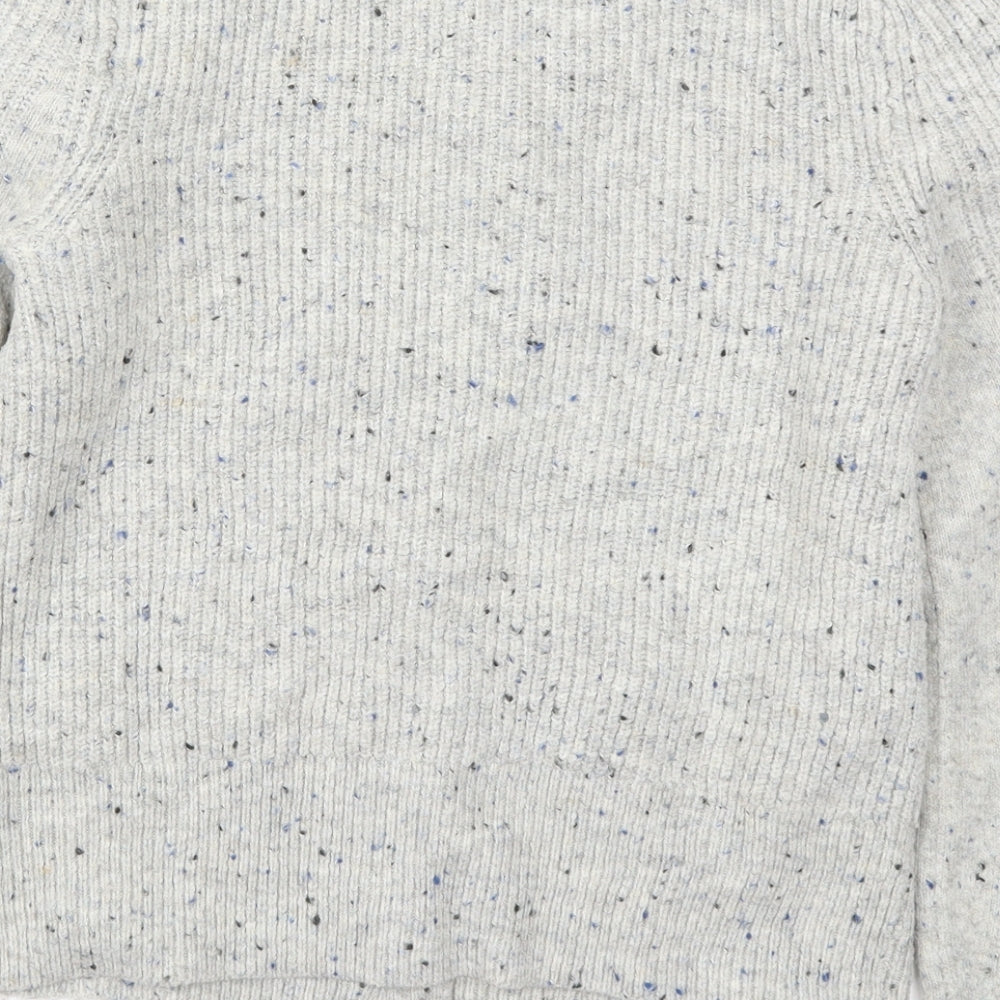 Marks and Spencer Womens Grey  Knit Cardigan Jumper Size 10