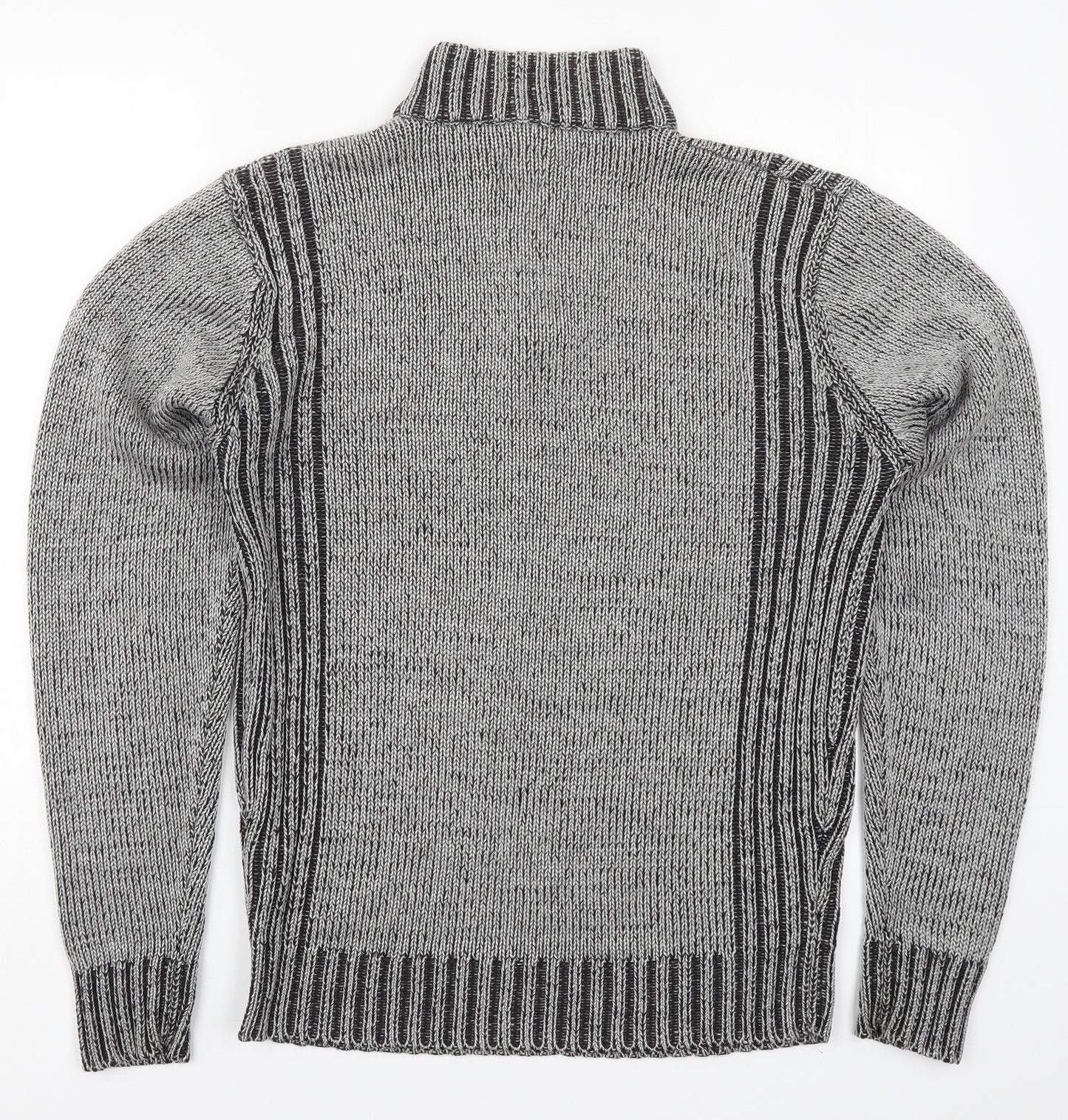 Osaka Tiger Mens Grey  Knit Henley Jumper Size XL
