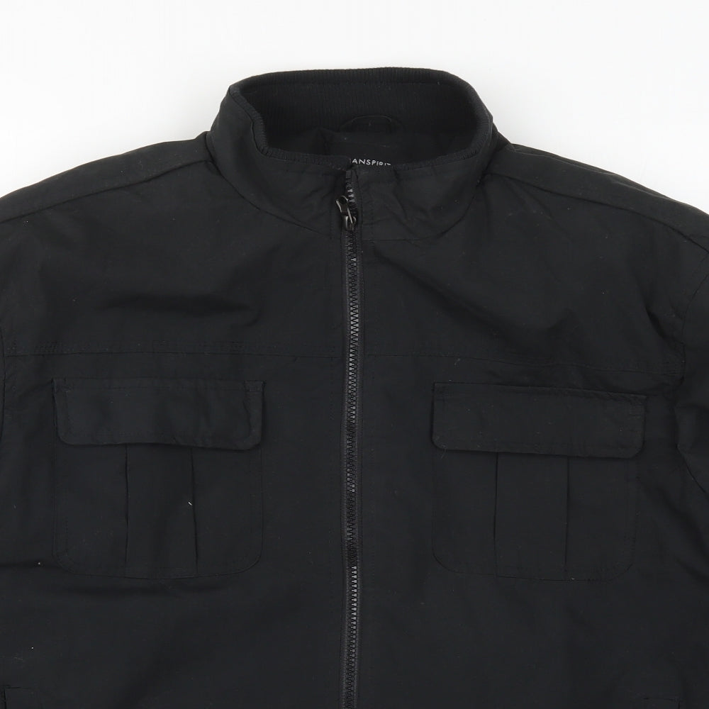 Urban Spirit Mens Black   Jacket Coat Size L