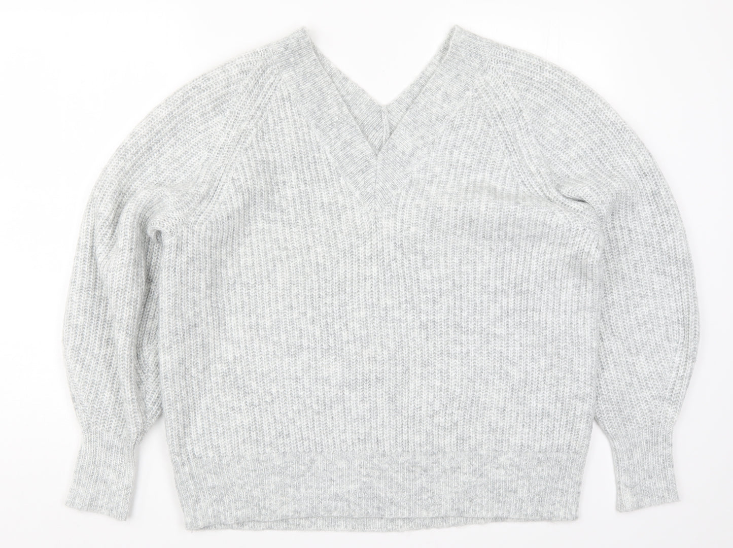 George Womens Grey  Knit Pullover Jumper Size M