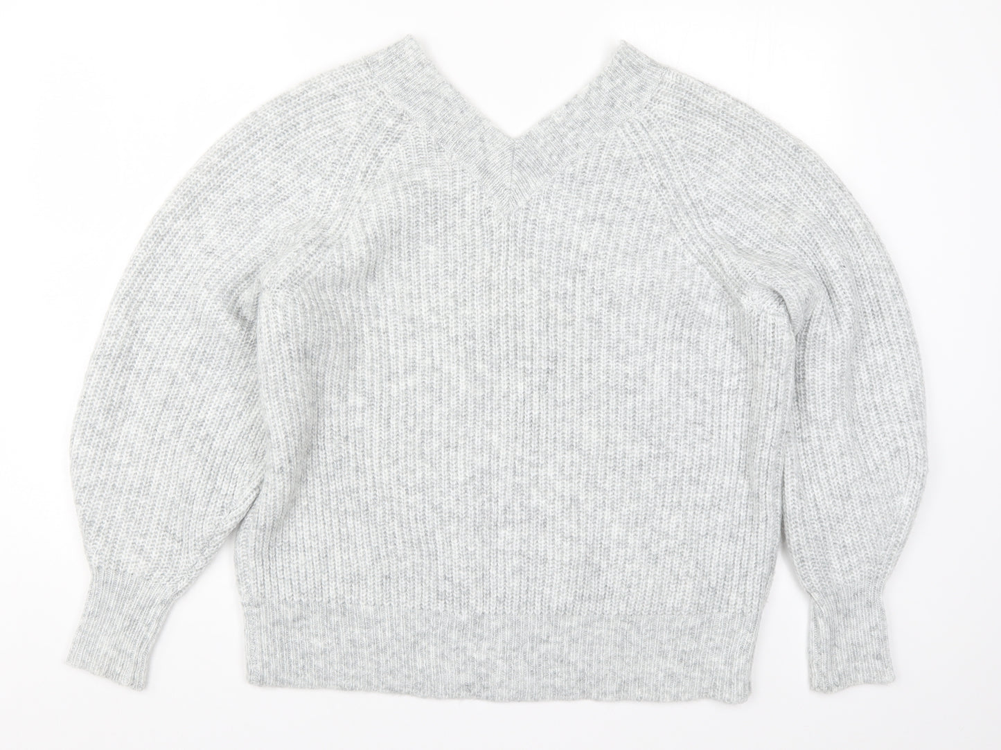 George Womens Grey  Knit Pullover Jumper Size M