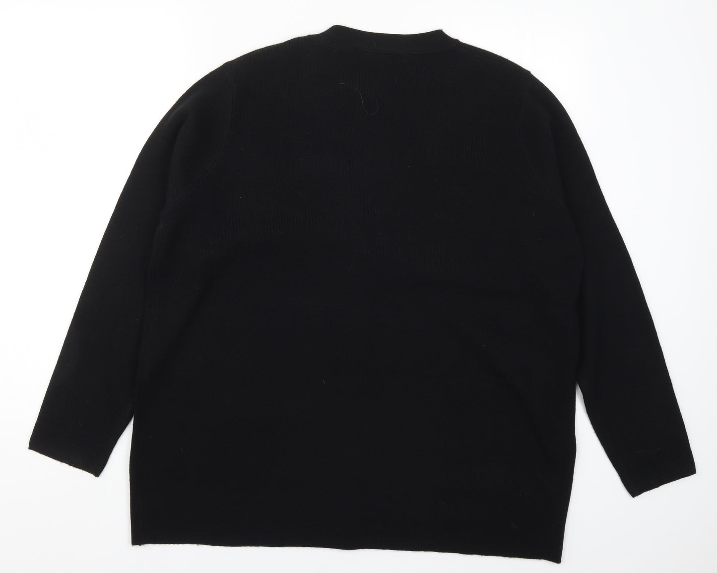 Bonmarché Womens Black  Knit Cardigan Jumper Size L