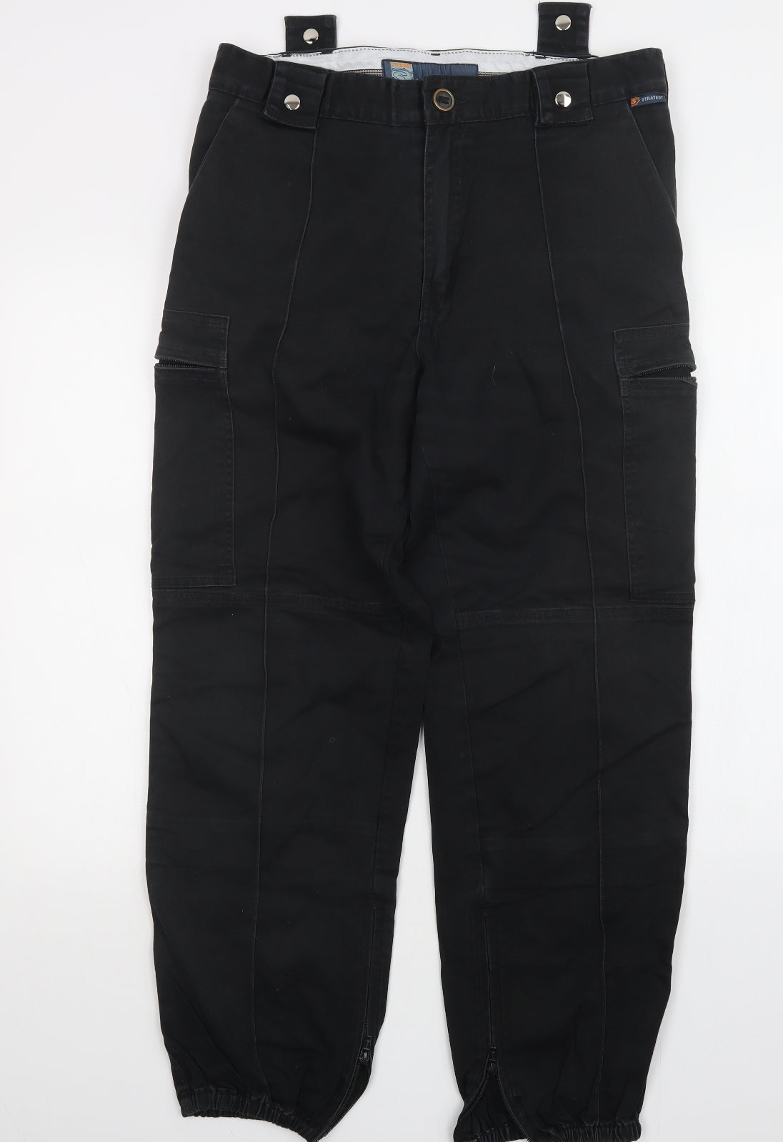 Strategy Mens Black   Trousers  Size 34 in L28 in