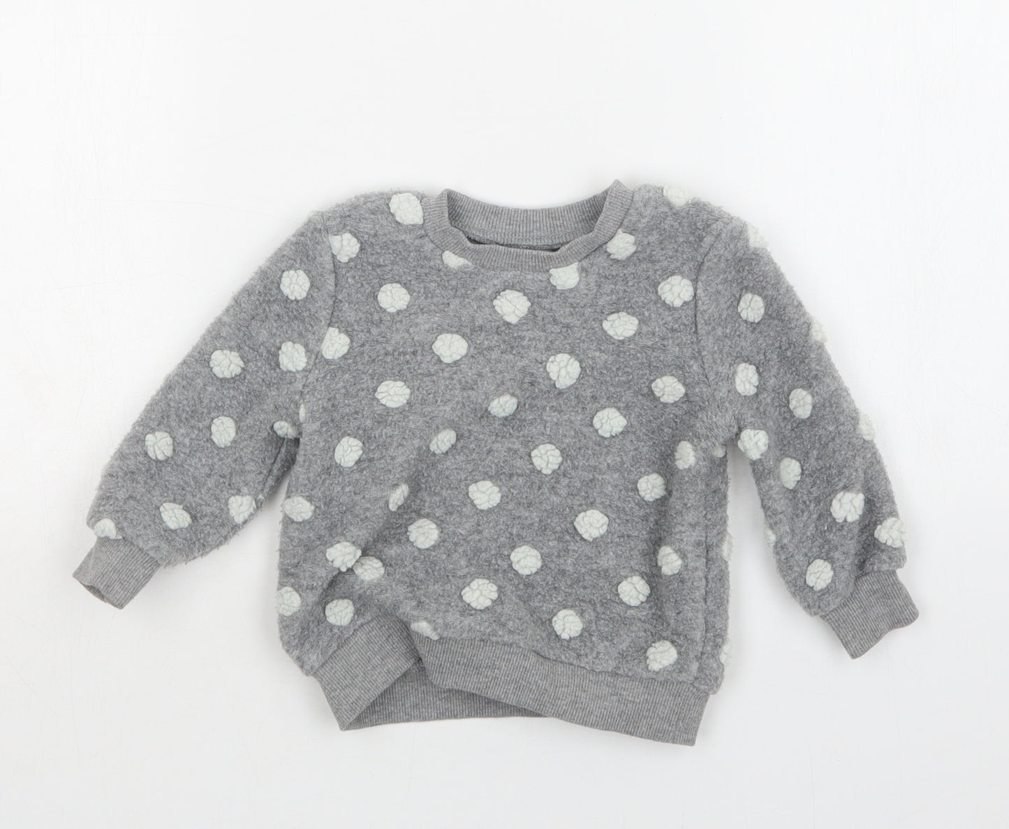 Primark Girls Grey   Pullover Jumper Size 12-18 Months