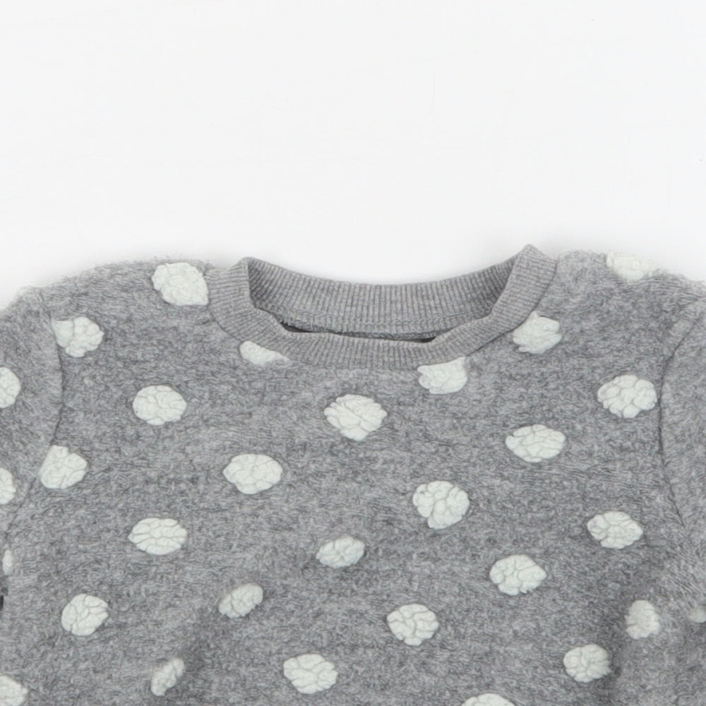 Primark Girls Grey   Pullover Jumper Size 12-18 Months