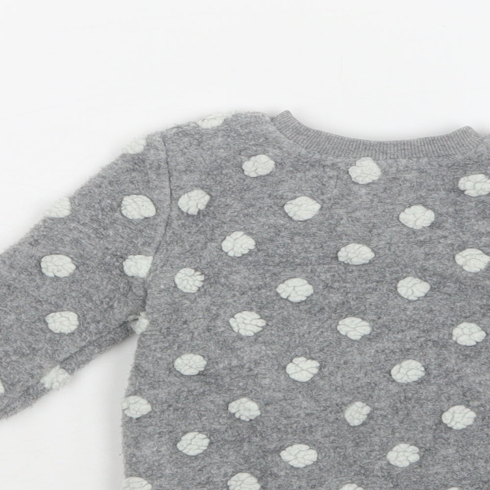 Primark Girls Grey   Pullover Jumper Size 12-18 Months