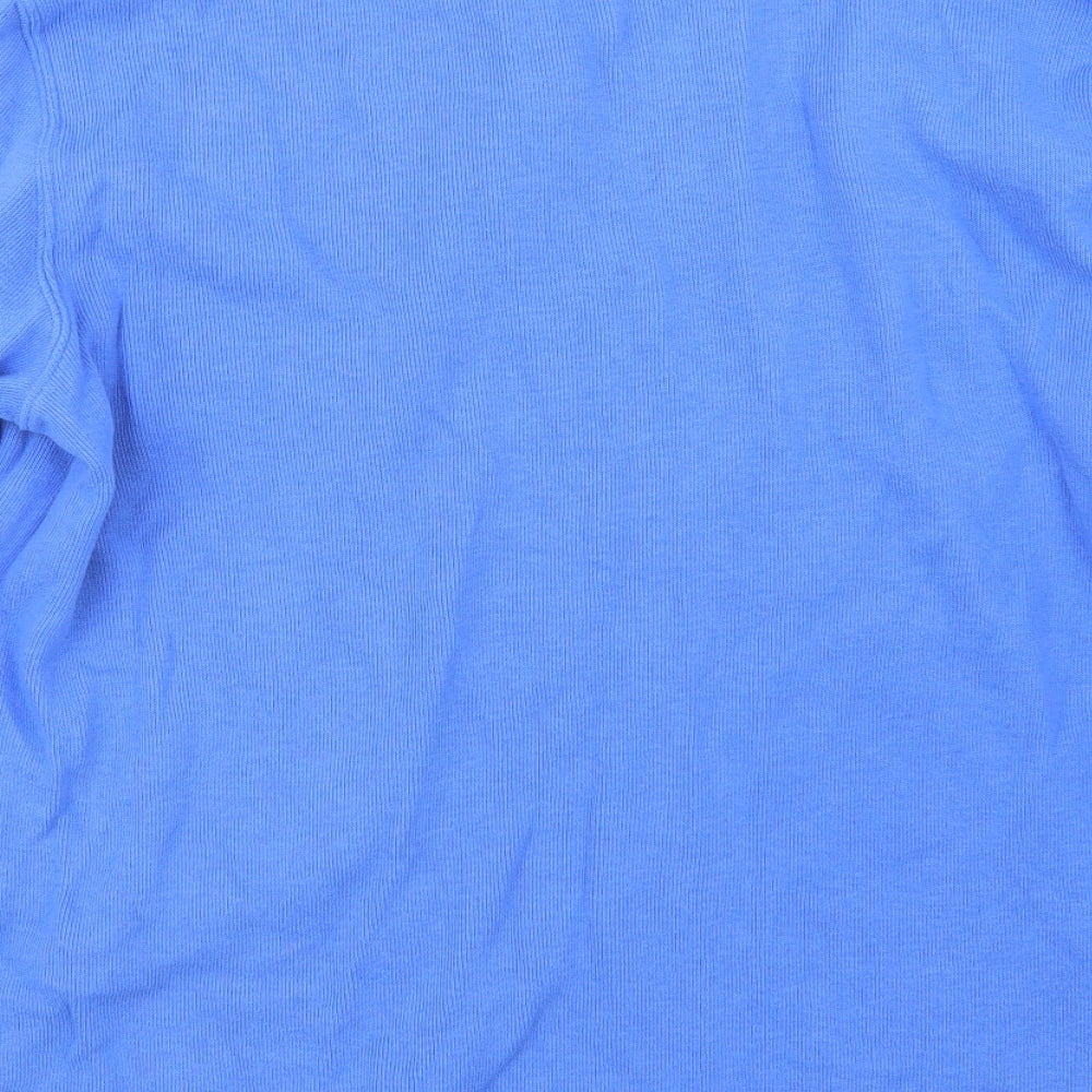 Lands' End Mens Blue  Knit Pullover Sweatshirt Size XL