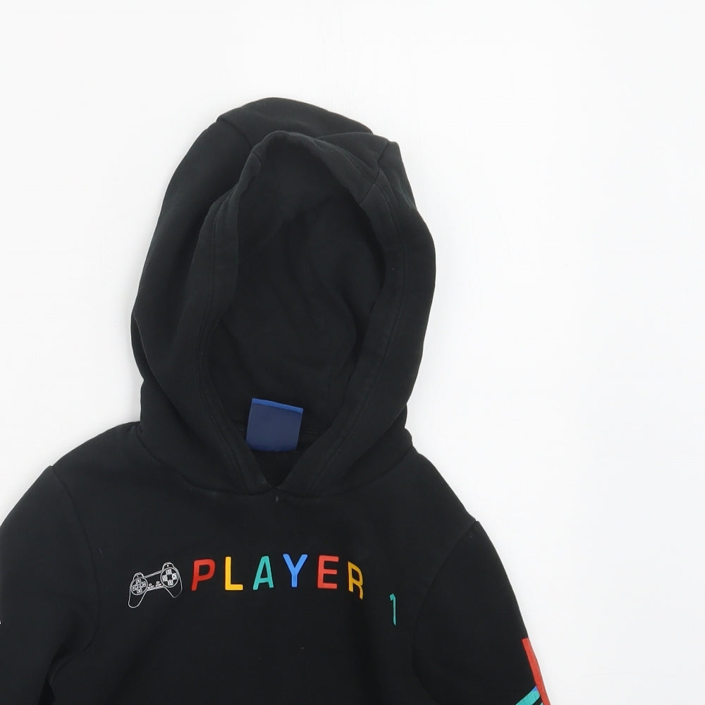 NEXT Boys Black   Pullover Hoodie Size 6 Years  - Play Station