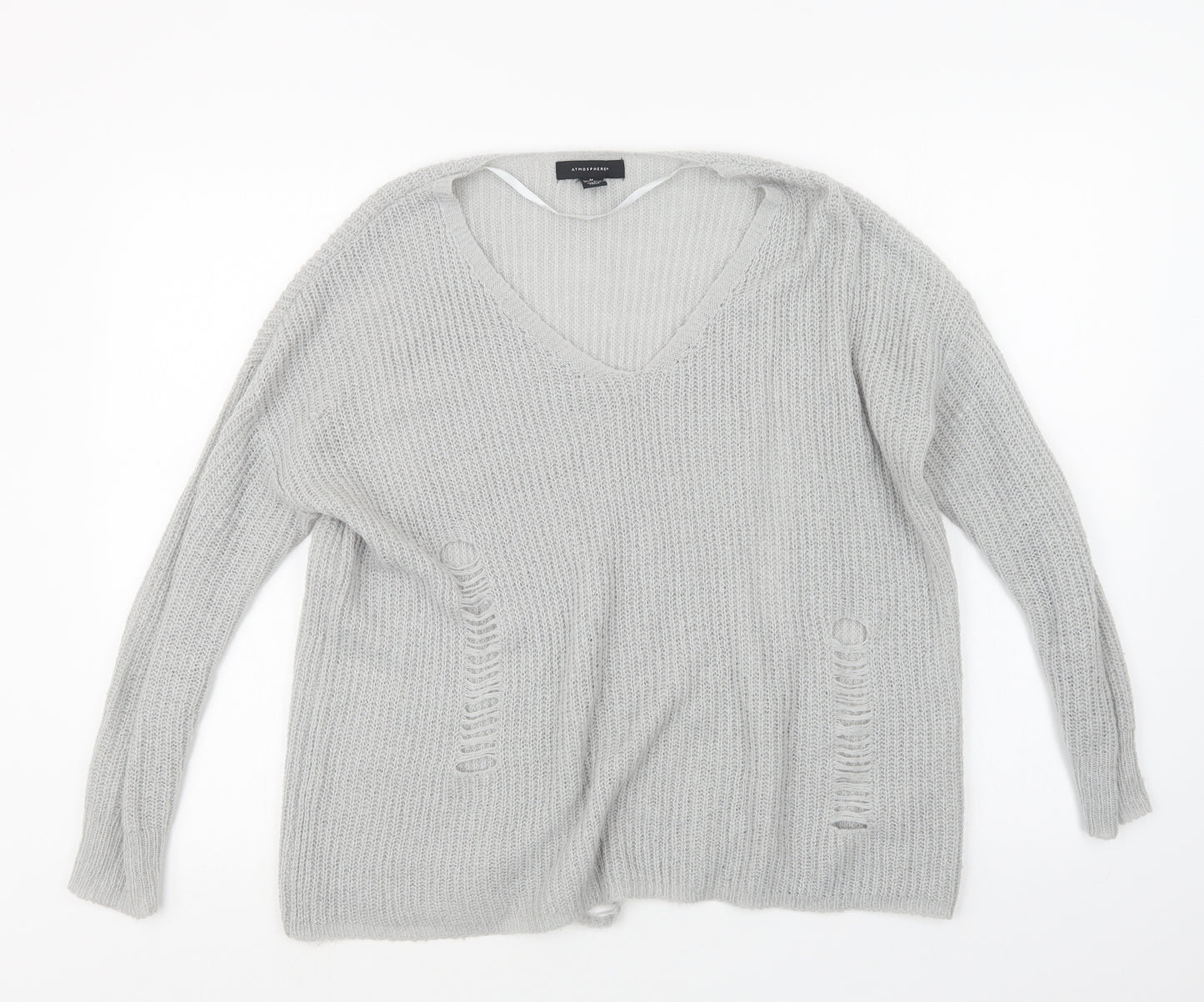 Atmosphere Womens Grey  Knit Pullover Jumper Size 10