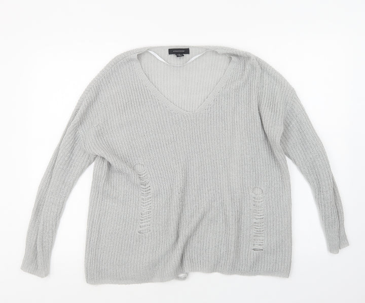 Atmosphere Womens Grey  Knit Pullover Jumper Size 10