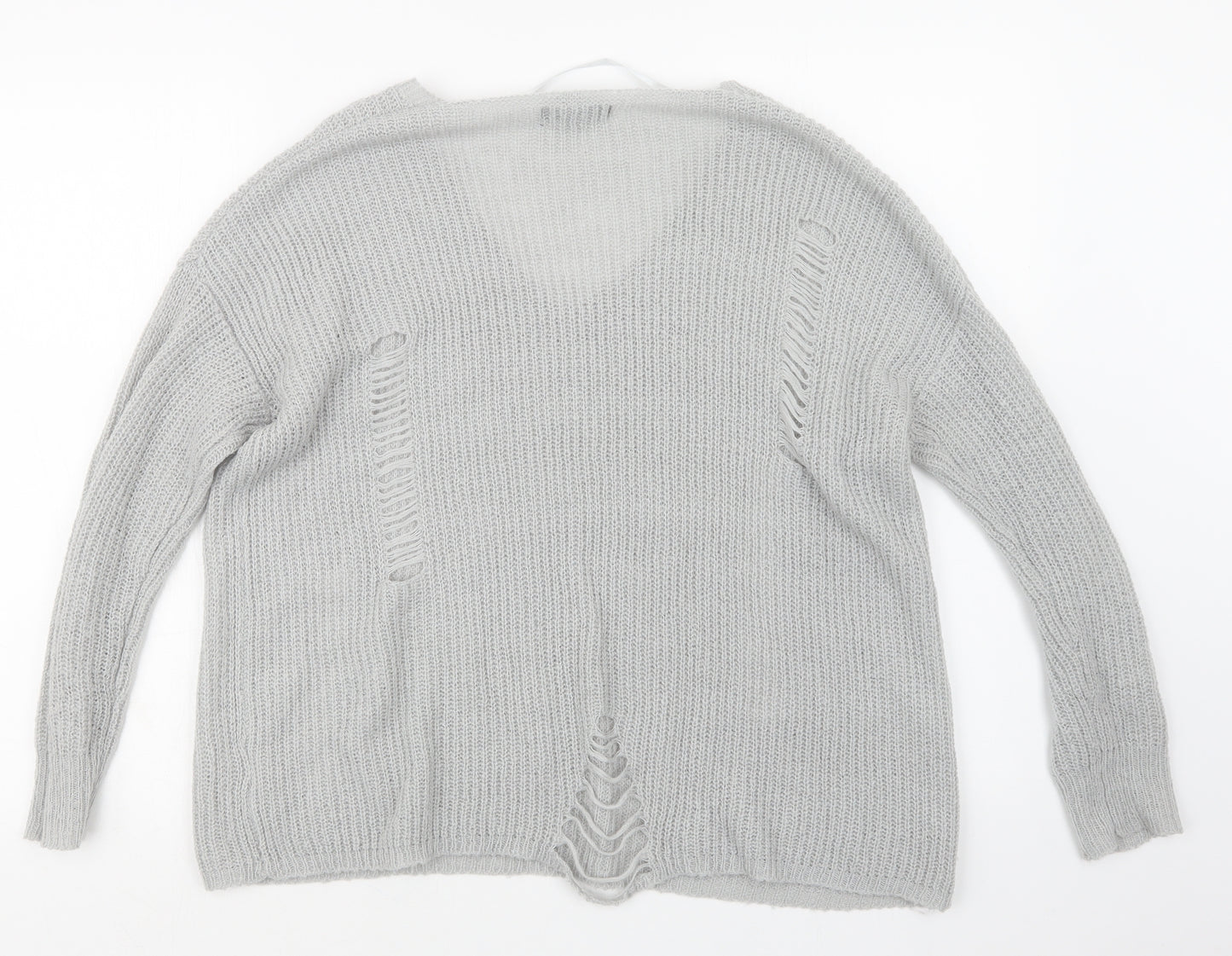 Atmosphere Womens Grey  Knit Pullover Jumper Size 10