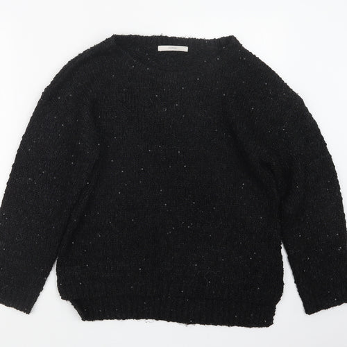 George Womens Black  Knit Pullover Jumper Size 12