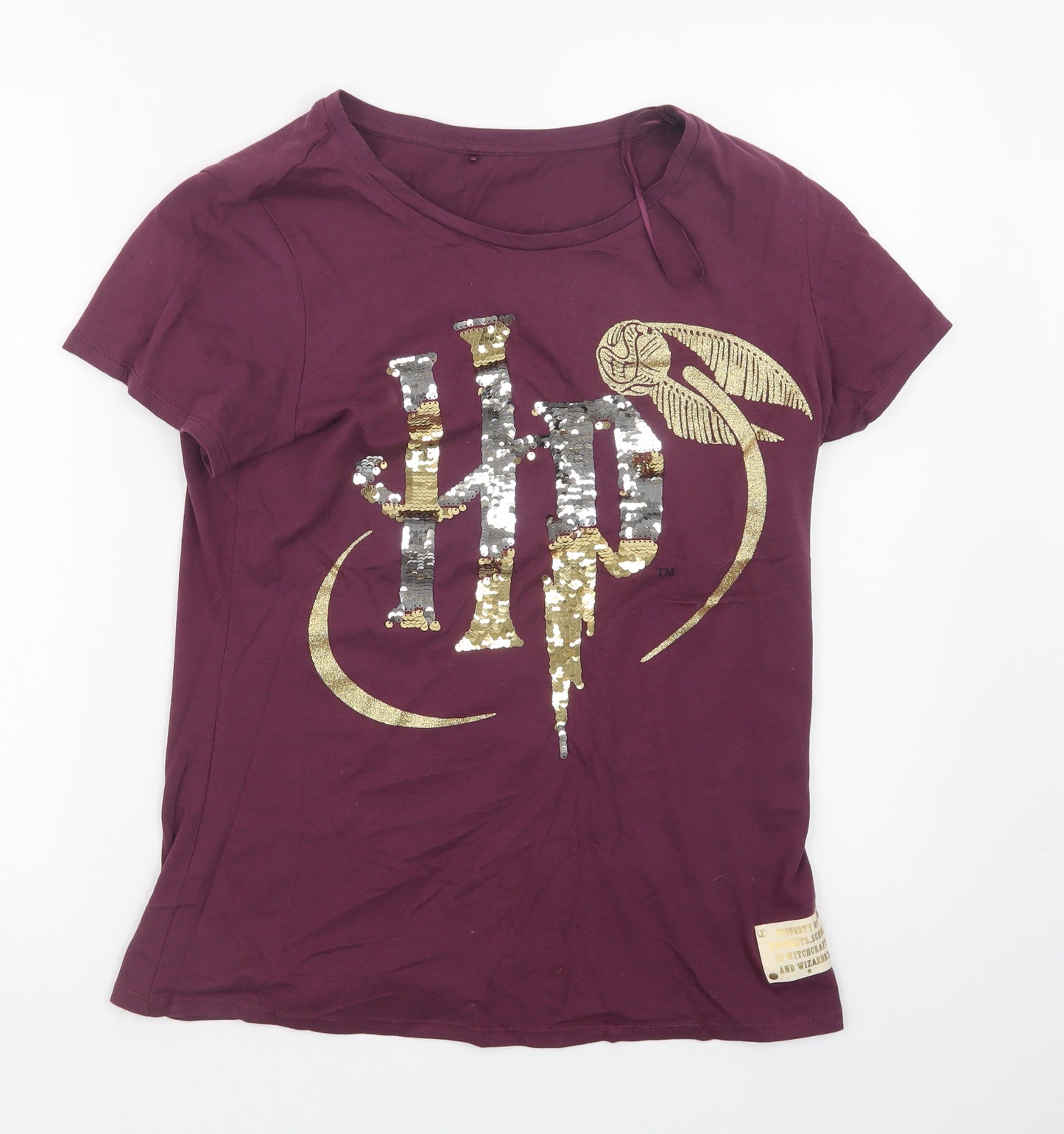 George Womens Purple   Basic T-Shirt Size 12  - Harry Potter