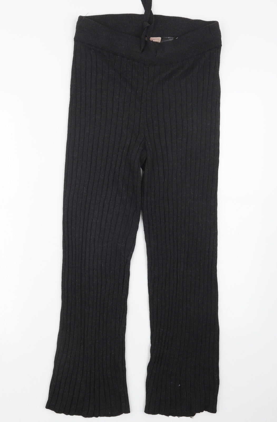 H&M Womens Grey  Knit Trousers  Size S L25.5 in