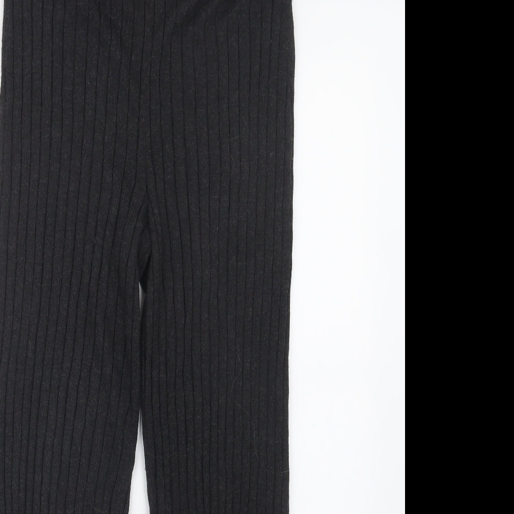 H&M Womens Grey  Knit Trousers  Size S L25.5 in
