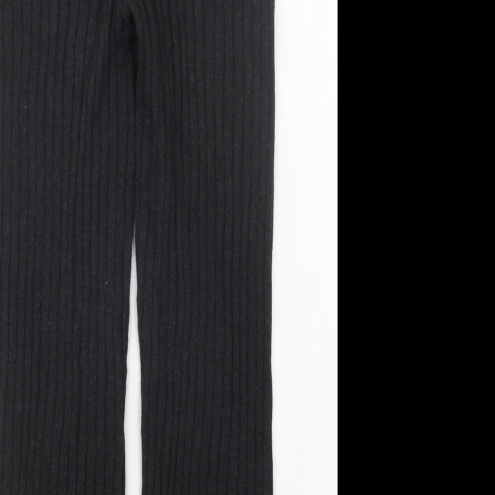 H&M Womens Grey  Knit Trousers  Size S L25.5 in