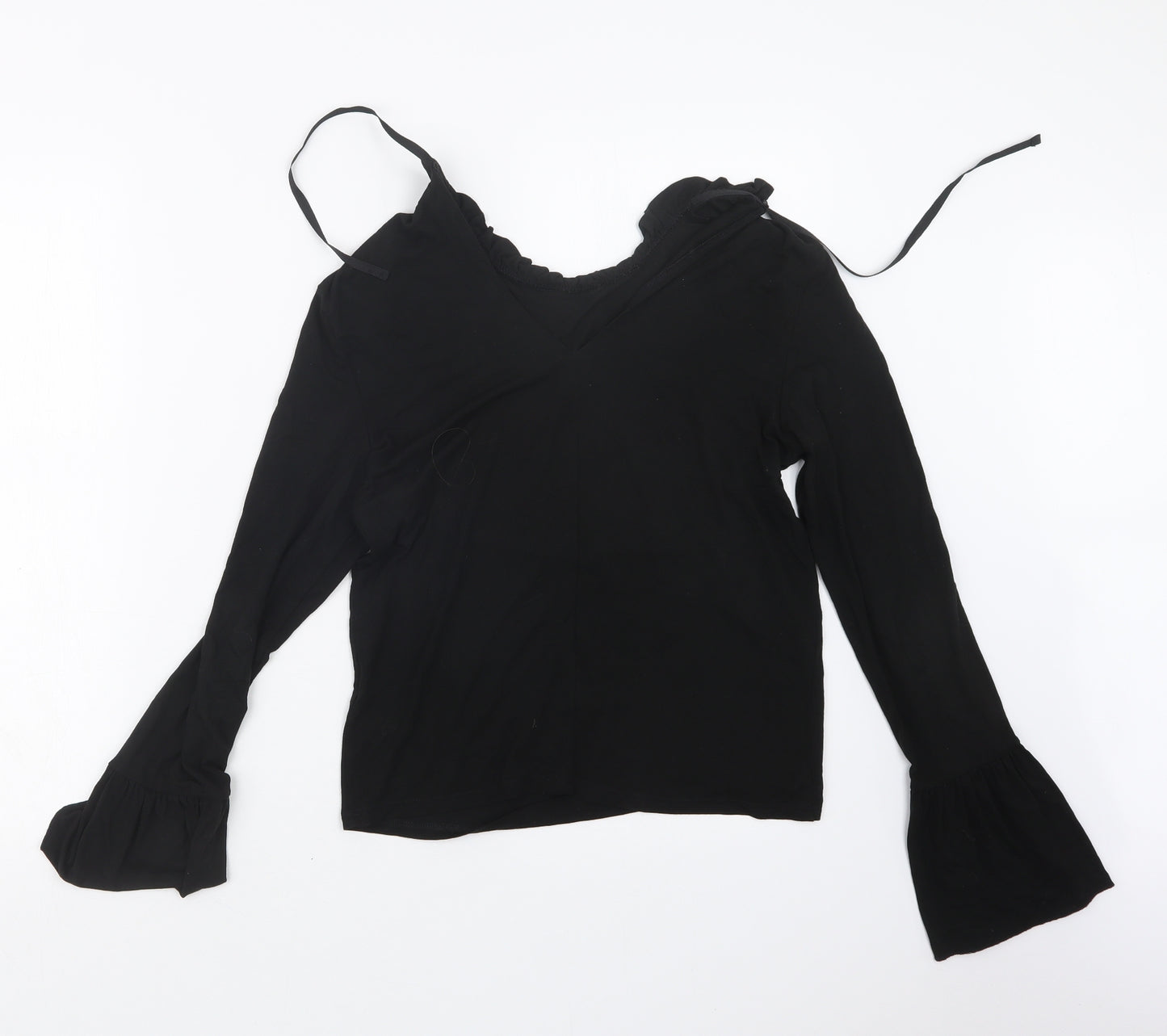 Topshop Womens Black   Basic T-Shirt Size 8