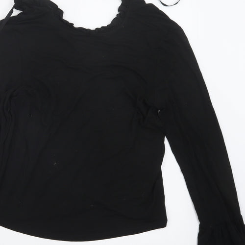 Topshop Womens Black   Basic T-Shirt Size 8