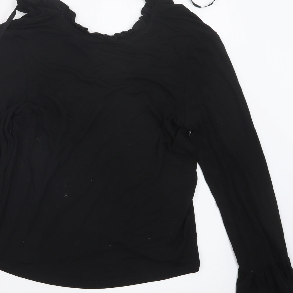 Topshop Womens Black   Basic T-Shirt Size 8