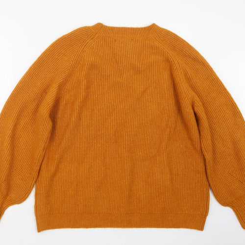 Primark Womens Orange  Knit Pullover Jumper Size 18